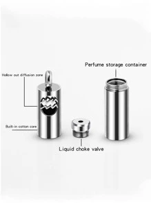 Twelve Constellations Aromatherapy Essential Oil Pendant Lockets Perfume Storage Diffuser Necklace Stainless Steel Jewelry - Silver - View 10