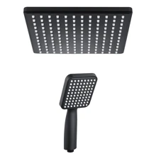 Đầu vòi hoa sen vuông 2 chiếc - màu đen - Xem 4