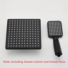 Đầu vòi hoa sen vuông 2 chiếc - màu đen - Xem 6