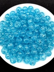 Yiwu Qiyou Accessories Co., LTD 50颗/套 亚克力珠，用于DIY珠宝制作 - 薄荷藍 - 查看 1