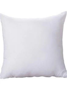 1pc Solid Color Decorative Pillow, Minimalist Microfiber Decorative Pillow For Home, Bedding, Pillow Inserts, Pillows For Bed, Pillow Core - White - View 4