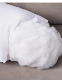 1pc Solid Color Decorative Pillow, Minimalist Microfiber Decorative Pillow For Home, Bedding, Pillow Inserts, Pillows For Bed, Pillow Core - White - View 5