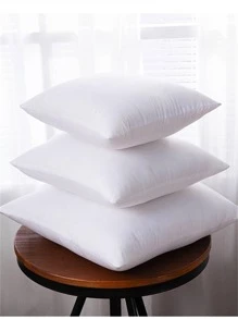 1pc Solid Color Decorative Pillow, Minimalist Microfiber Decorative Pillow For Home, Bedding, Pillow Inserts, Pillows For Bed, Pillow Core - White - View 6