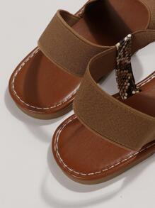 Elegant Slingback Sandals For Women, Snakeskin Embossed Flat Sandals - Multicolor - View 5