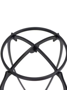 1 Bộ Tóc Giả Bằng Nhựa Giá Đựng Đồ, Hàng Ngày Màu Đen Giá Đựng Đồ Cho Gia Đình - màu đen - Xem 7