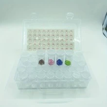 1套塑膠DIY鑽石畫收納極簡透明DIY鑽石畫收納盒 - 無色 - 查看 3