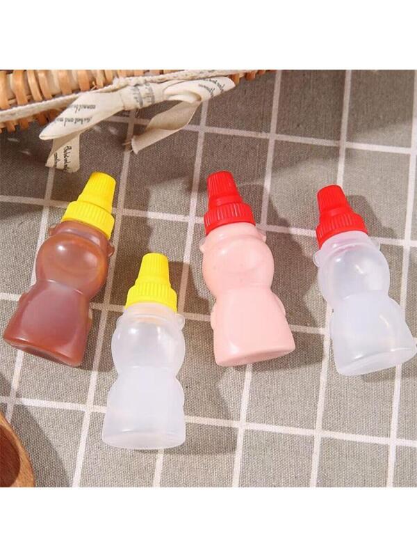 4pcs ABS Sauce Squeeze Bottle, Modern Mini Sauce Squeeze Bottle For