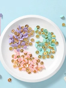 1 Box Softwood Board Push Pins Wall Nails School Drawing Photo Tacks Combination Set, 55x Regular Pin, 10x V-nail, 10x Round Head Nail, For Office Home School Study - Pink - View 3