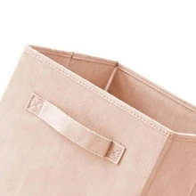 1 hộp đựng quần áo trơn, hộp đựng quần áo bằng vải không dệt tối giản để trang trí nhà cửa, trang trí mùa thu, trang trí lễ hội, trang trí phòng, trang trí nhà, trang trí mùa thu, trang trí phòng ngủ - Màu Hồng baby - Xem 2