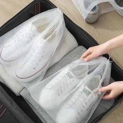 10 st. enfärgade skopåsar dammtäta dragskotillbehör skorförvaring skolåda skoorganisatör skopåse rumssaker skoförvaringspåse skoorganisatör researtiklar reseorganisatör för stranden sommarsemester tillbaka till skolan skolväska skopåse dragsko skoöverdrag bärbar för män för kvinnor packkuber kryssningsartiklar semesterartiklar