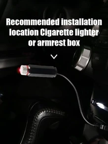 1pc USB Led Projection Lamp Star Night, USB Car Roof Star Projector Night Light, Led Projection Lamp - Blue - View 6