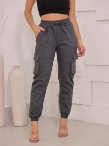 Women Pants - Màu xám đen - Xem 1
