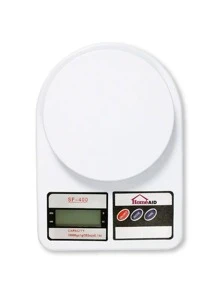 Bascula Digital Gramera De Cocina De 1 Gramo A 10 Kgs Sw1018 - Blanco - Ver 1