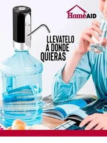 Dispensador De Agua Bomba Electrica Para Garrafon Recargable HOMEAID-016 - Negro - Ver 3