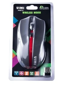 Mouse Optico Inalambrico Ergonomico Portatil Usb Laptop Pc - Rojo - Ver 5