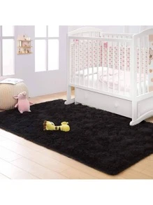 Decorative Rug 200 X 120 Cm Living Room And Bedroom - 黑色 - 查看 2