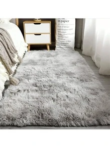 Decorative Rug 200 X 120 Cm Living Room And Bedroom - 淺灰色 - 查看 2