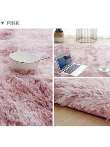 Decorative Rug 200 X 120 Cm Living Room And Bedroom - 粉色 - 查看 2