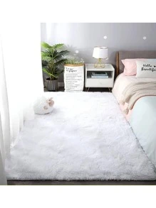 Decorative Rug 200 X 120 Cm Living Room And Bedroom - 白色 - 查看 2