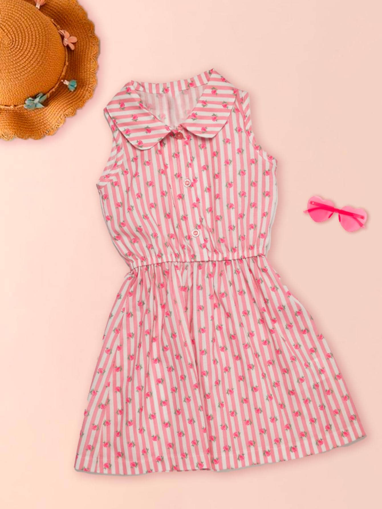VESTIDO PARA NIÑA - Rosa - Ver 1