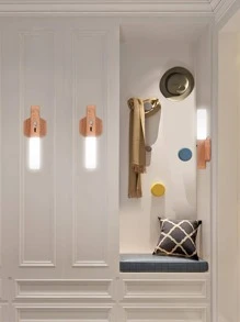 Led Motion Sensor Light, Battery-Operated Closet Light, Automatic Under Cabinet Lighting For Hallway, Staircase, Bedroom, Cabinet, Wardrobe - White - View 6