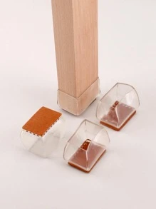 4pcs/set Silicone Table Foot Cover, Modern Non Slip Table Leg Cover For Home