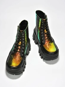 Add Edgy Flair To Cowgirl Style With These Chunky Platform Boots For Women - Discover Bold Fashion With MISHKA. - Multicolor - View 5
