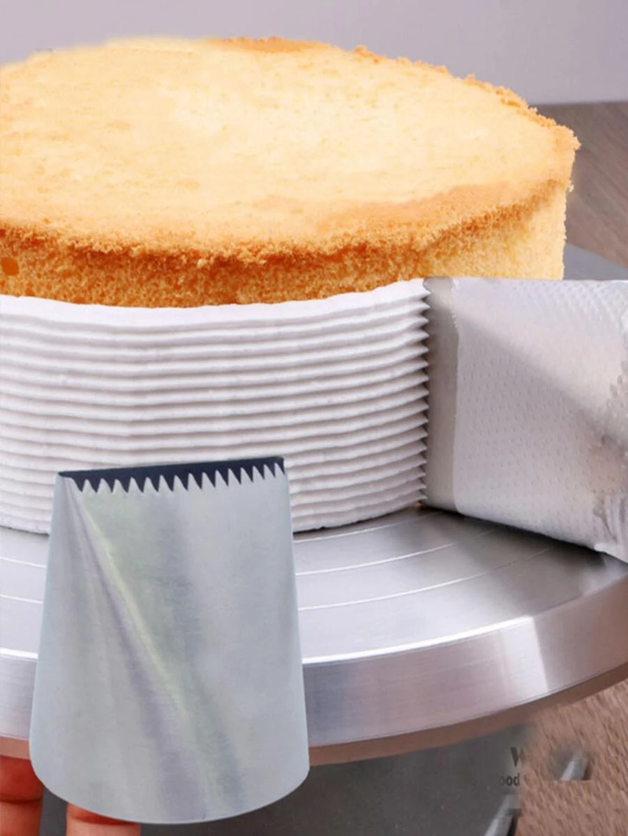 1pc Stainless Steel Piping Nozzle - Silver - View 1