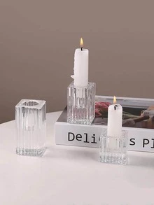 1 giá đỡ nến trong suốt - Trong sáng - Xem 3
