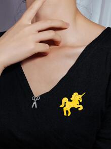 Trâm trang trí kỳ lân - Vàng - Xem 2