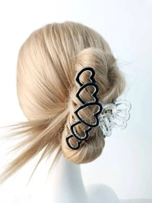 件裝袋裝小姐 10 公分油滴五心塑膠聖誕髮夾