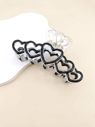 件裝袋裝小姐 10 公分油滴五心塑膠聖誕髮夾