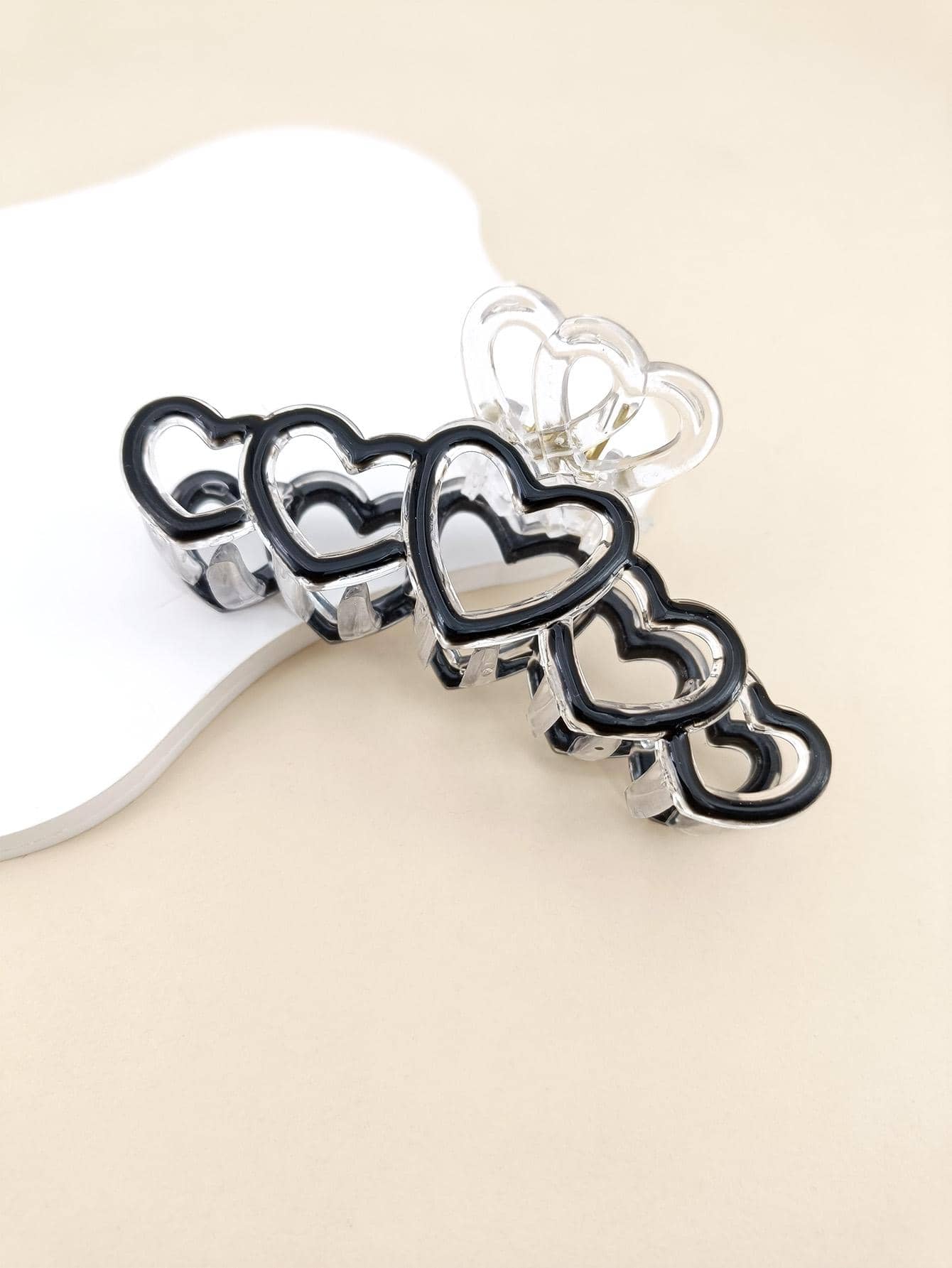 件裝袋裝小姐 10 公分油滴五心塑膠聖誕髮夾