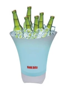 Bocina Hielera Bluetooth Recargable + Luz Led - Blanco - Ver 1