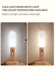 Led Motion Sensor Light, Battery-Operated Closet Light, Automatic Under Cabinet Lighting For Hallway, Staircase, Bedroom, Cabinet, Wardrobe - White - View 10