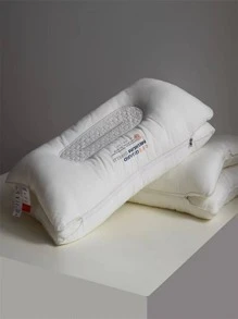 1 almohada multifuncional antironquidos para el cuello con escudo Cervical, almohadilla para dormir Simple para uso en el dormitorio - Blanco - Ver 2