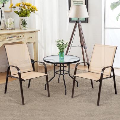 2PCS Patio Chairs D…