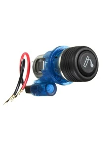 Cigarette Lighter With Light For Car Outlet 12v 120w - Blue - View 2