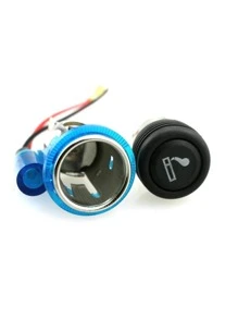 Cigarette Lighter With Light For Car Outlet 12v 120w - Blue - View 4