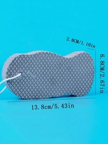 1入組素色去角質沐浴現代纖維超柔軟身體沐浴海綿適用於浴室 - 灰色 - 查看 7