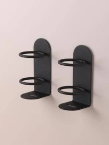 1pc Multi-Function Electric Toothbrush Holder, Modern Iron Wall Mounted Toothbrush Storage Rack For Bathroom Home Bathroom Decor Fall Decor Back To School - Black - View 6