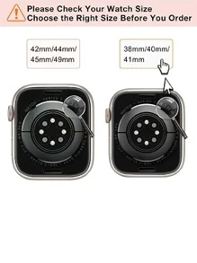 1 件运动型硅胶替换表带，适用于 Apple Watch 系列 38 毫米 40 毫米 41 毫米 42 毫米 44 毫米 45 毫米 49 毫米，Apple Watch Ultra SE S10 9 8 7 6 5 4 3 2 1 - 海洋主题设计 - 彩色 - 查看 7