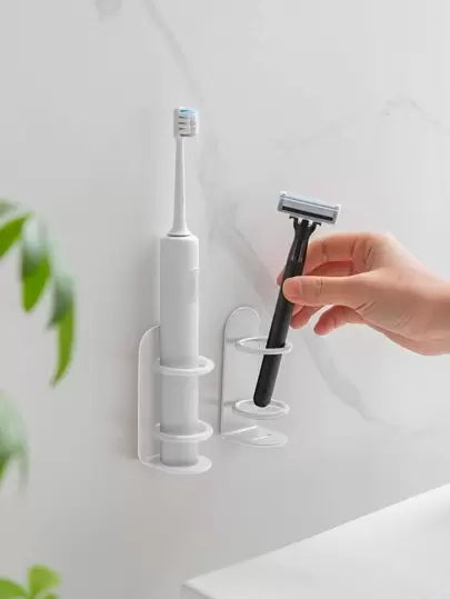 1 st multifunktionell elektrisk tandborstehållare, modern väggmonterad tandborsteförvaringshylla i järn för badrum heminredning höstdekor tillbaka till skolan