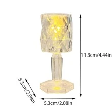 1入組PP桌子現代幾何設計床頭燈適用於家庭裝飾用品 - 黃色 - 查看 6