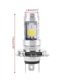Foco LED H4 alta/baja luz para faro delantero de motocicleta - Blanco - Ver 3