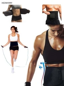 Cinturica unicolor Faja Pesas Gym Halterofilia Cinturon Gym,faja para gym mujer,fajas para gym, - Negro - Ver 3