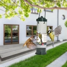 1pc Plastic Hanging Bird Feeder - Green - View 3
