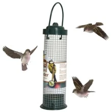 1pc Plastic Hanging Bird Feeder - Green - View 1