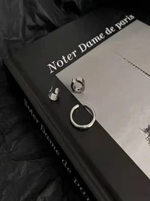 3Pcs/Set Men Minimalist Ear Cuffs Stainless Steel - men's ear clip set - View 6