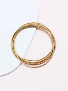 5 cái/bộ Vòng Tay Tối Giản - Vàng - Xem 4